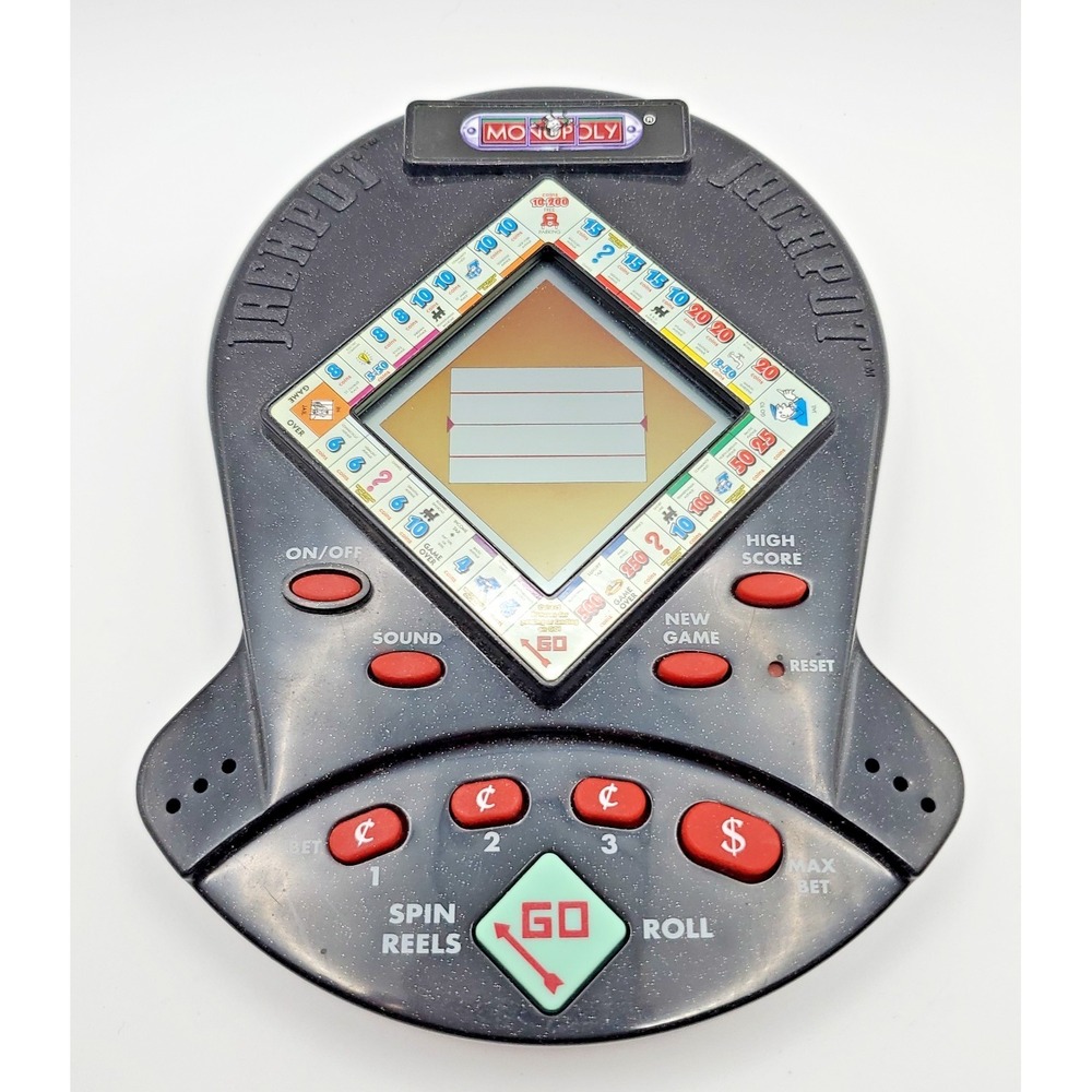 Monopoly Jackpot Electronic Handheld Game 1999 Hasbro WORKING